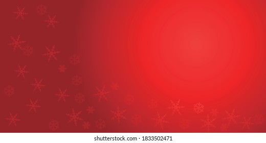 Roter Weihnachtshintergrund mit Schneeflocken.