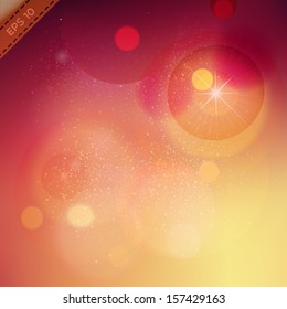 Red Christmas background with snowflakes. Vector illustration/eps10.