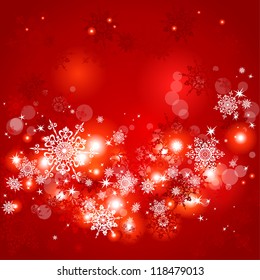 Fondo de Navidad roja con espacio para texto
