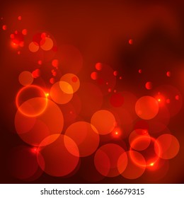 Red christmas background. Vector