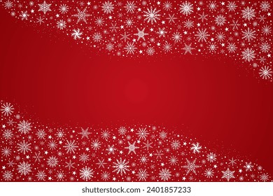 Red Christmas background. Vector EPS10.