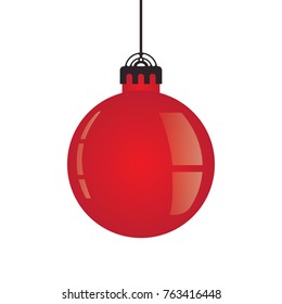 Red Christmas ball 2