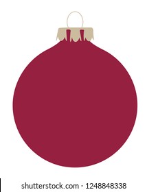 a red christmas ball