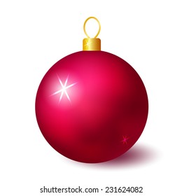 Red christmas ball