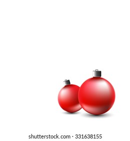 Red christmas ball
