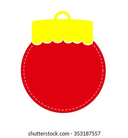 Red Christmas ball 