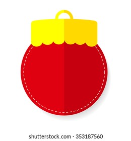 Red Christmas ball 