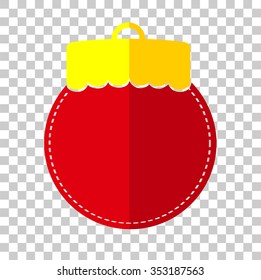Red Christmas ball 