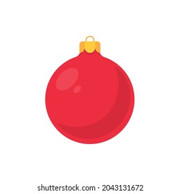red christmas ball vector with white pattern for christmas celebration