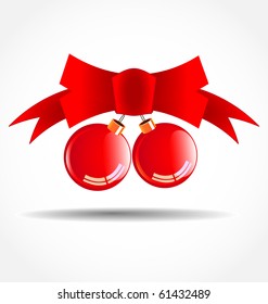 Red Christmas balls