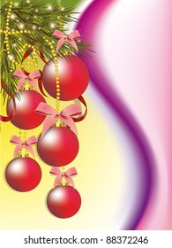 Red christmas balls