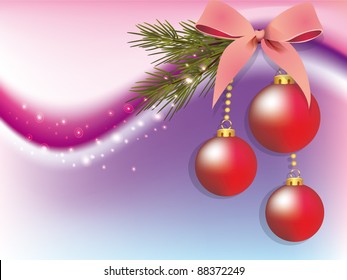Rote Weihnachtsbälle
