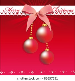Rote Weihnachtsbälle