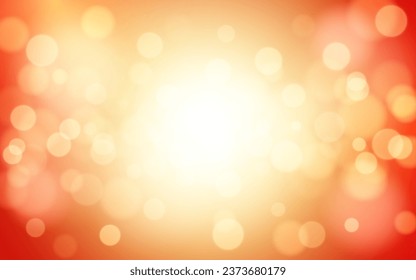 Bokeh de navidad roja fondo abstracto de luz suave, Vector eps 10 ilustración de partículas de bokeh, decoración de fondo