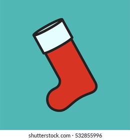 Red christmas boots