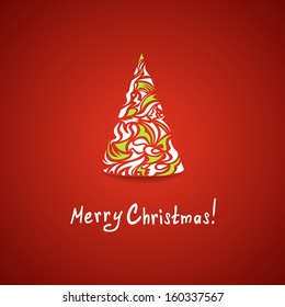 red Christmas card