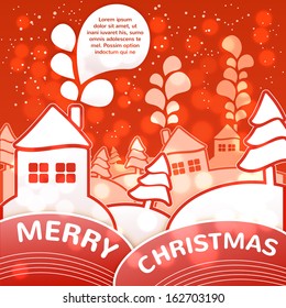Red christmas card