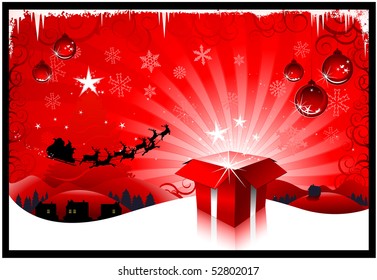 Red Christmas card