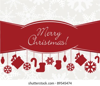 Red Christmas Card Template