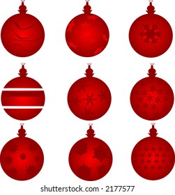 red Christmas decoration
