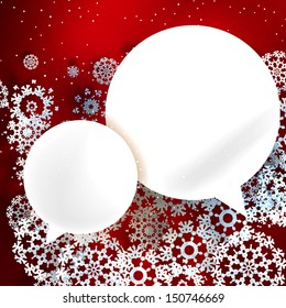 Red Christmas design with space for text. EPS 10