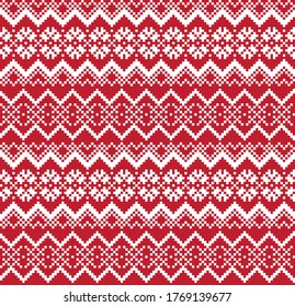 Fondo del patrón de la feria navideña roja para textiles de moda, ropa de cama y gráficos