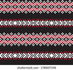 Fondo del patrón de la feria navideña roja para textiles de moda, ropa de cama y gráficos