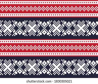 Fondo del patrón de la feria navideña roja para textiles de moda, ropa de cama y gráficos