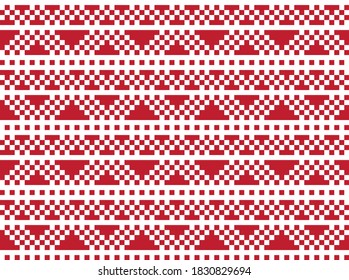 Fondo del patrón de la feria navideña roja para textiles de moda, ropa de cama y gráficos
