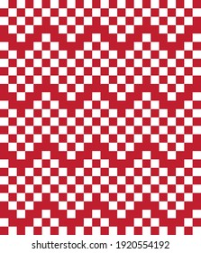 Red Christmas fair isle pattern background for fashion textiles, knitwear and graphics