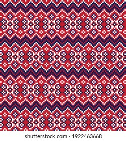 Fondo del patrón de la feria navideña roja para textiles de moda, ropa de cama y gráficos