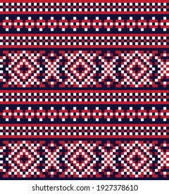 Fondo del patrón de la feria navideña roja para textiles de moda, ropa de cama y gráficos