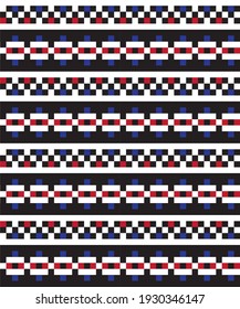 Red Christmas fair isle pattern background for fashion textiles, knitwear and graphics
