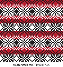 Fondo del patrón de la feria navideña roja para textiles de moda, ropa de cama y gráficos