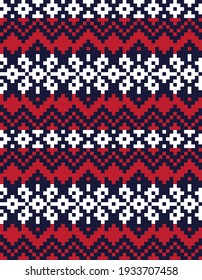 Fondo del patrón de la feria navideña roja para textiles de moda, ropa de cama y gráficos