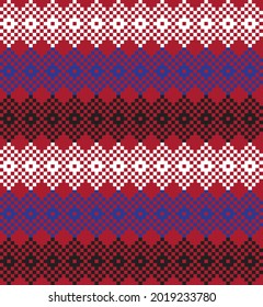 Fondo del patrón de la feria navideña roja para textiles de moda, ropa de cama y gráficos