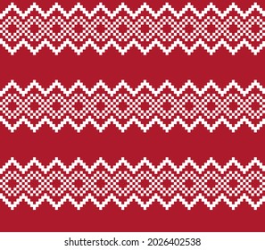Fondo del patrón de la feria navideña roja para textiles de moda, ropa de cama y gráficos