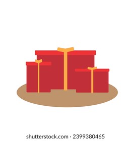 las cajas de regalo de navidad roja