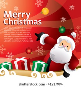 red christmas gift template