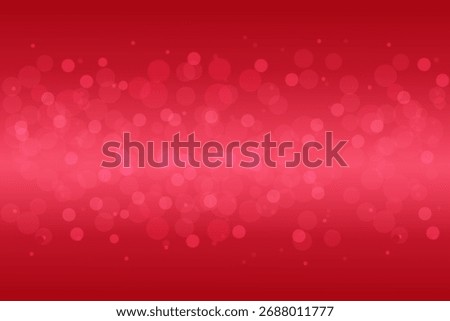 Red Christmas gradient background. Magic shiny festive winter bg. Holiday texture with sparks and bokeh. Greeting card template. Abstract Red Gold Glitter Bg. Vector illustration.