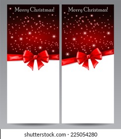 Red Christmas greeting card