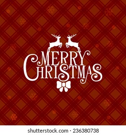 Red Christmas Greeting Card Background. Vector illustration