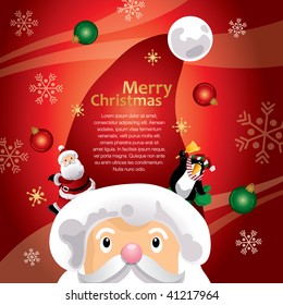 plantilla de sombrero de navidad roja