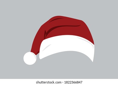 Red Christmas Hat Vector Illustration