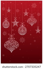 Fondo rojo de vacaciones de Navidad Vector eps