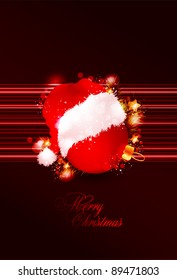 Red christmas illustration