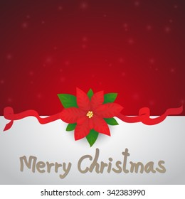 Red Christmas Invitation or Greeting Card Background