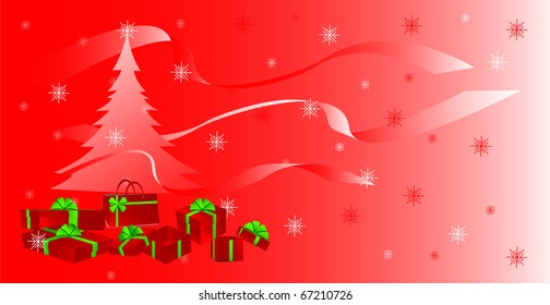 red christmas night
