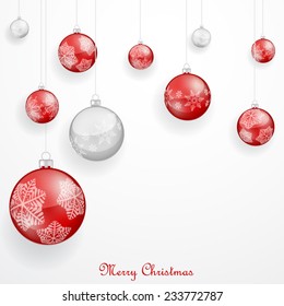 Red Christmas ornaments