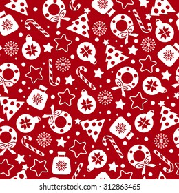 Red christmas pattern.